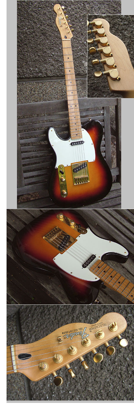 2002/3 Fender Telecaster, MIM, 3 TSB für Linkshänder / Lefthand