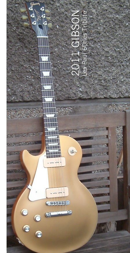 Lefthand GIBSON LP, 60ties Tribute / Gold Top / P 90